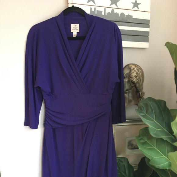 Suzi Chin for Maggy Boutique Faux-Wrap Dress - Picture 1 of 3